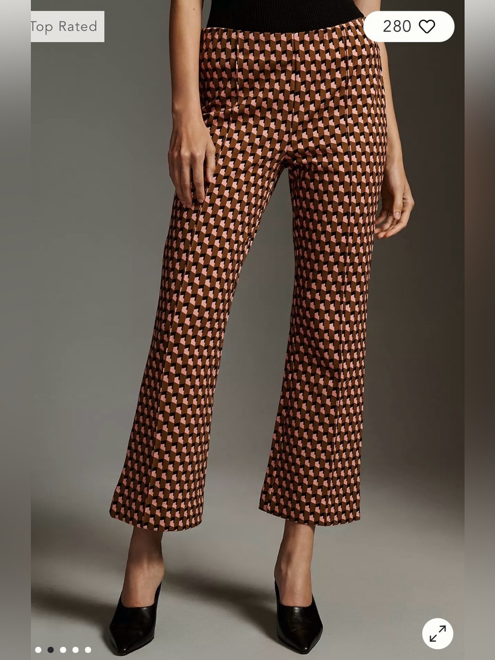 The Margot Kick-Flare Cropped Pants by Maeve